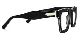 Riley Rectangle Dark-Gray Glasses2