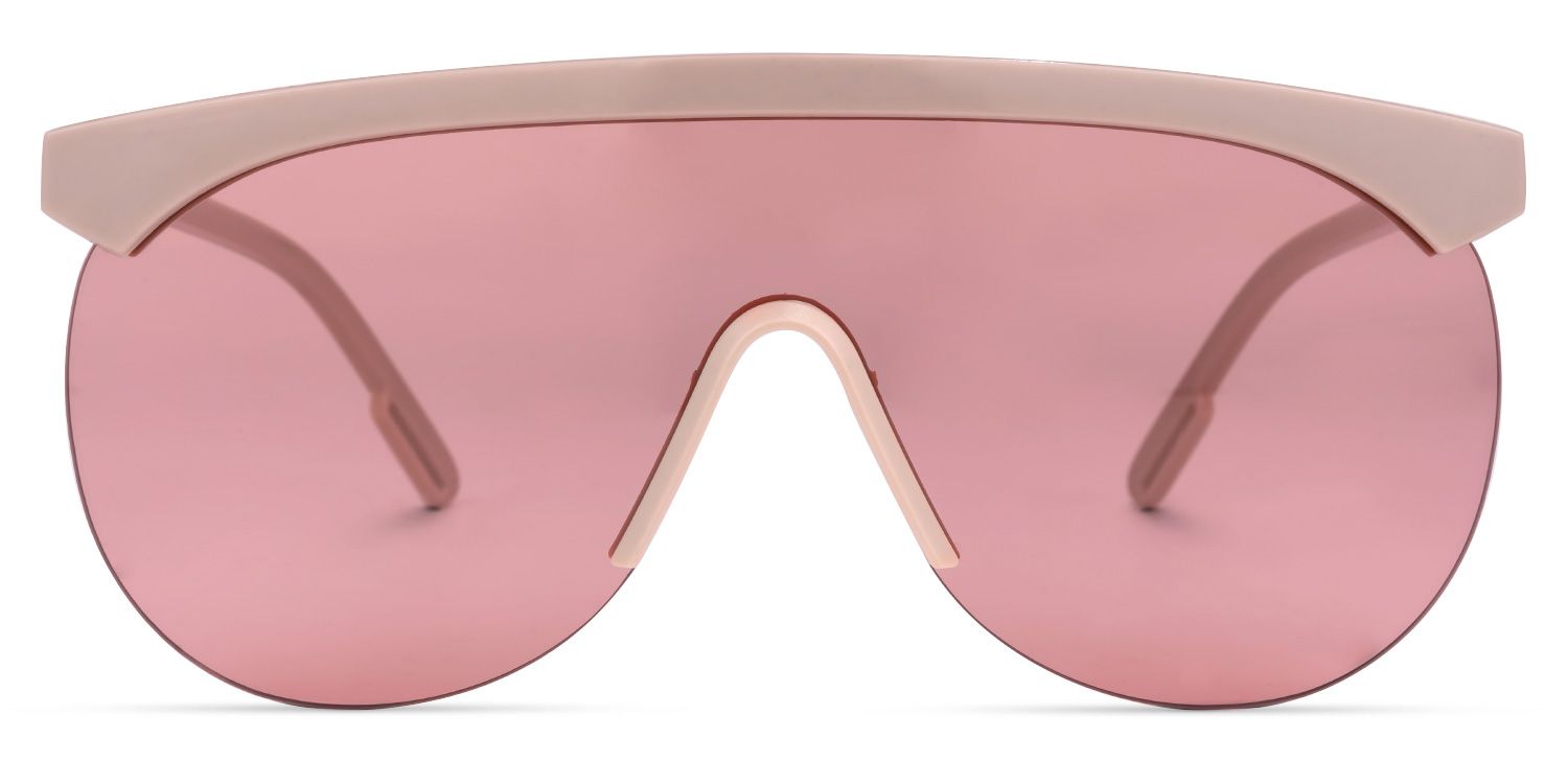 Olguimar Geometric Pink Sunglasses | Zeelool Glasses0
