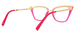 Dionne Cateye Bright-Pink Glasses7