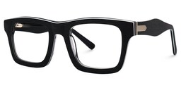Riley Rectangle Dark-Gray Glasses1