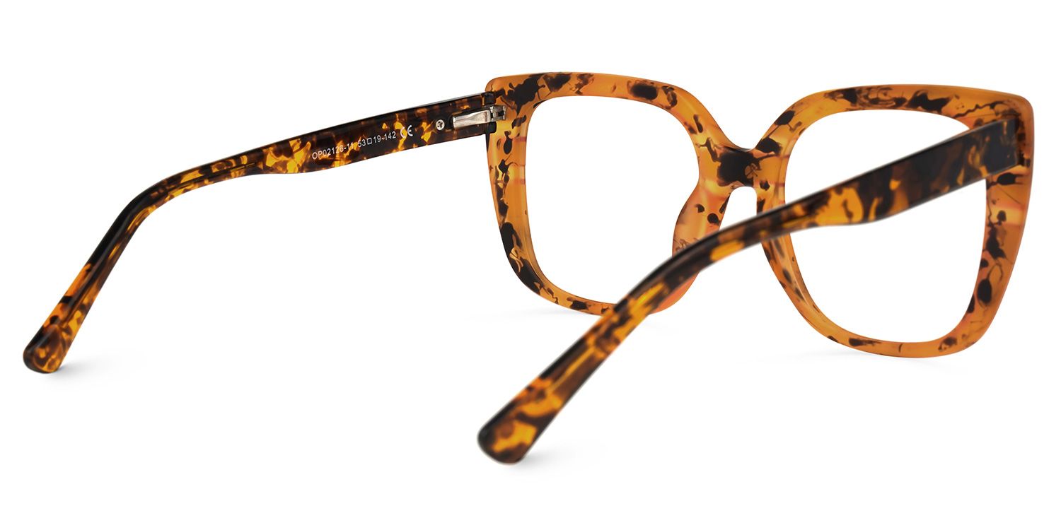 Brenda Square Red Glasses | Zeelool Glasses