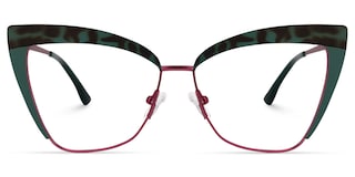 Luperon Cateye Dark-Green Glasses0