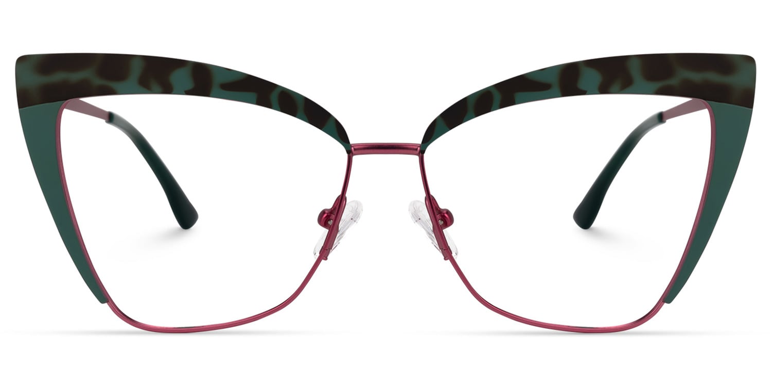 Luperon Cateye Dark-Green Glasses0