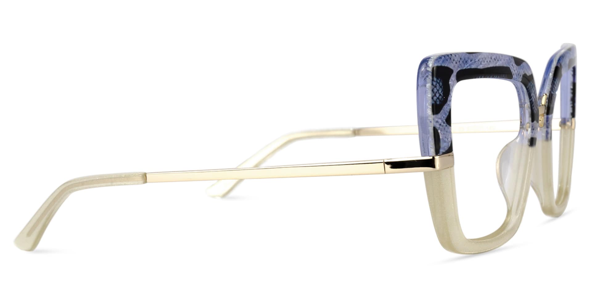 Natalin Square Snake/Skin Glasses | Zeelool Glasses2