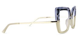 Natalin Square Snake/Skin Glasses2