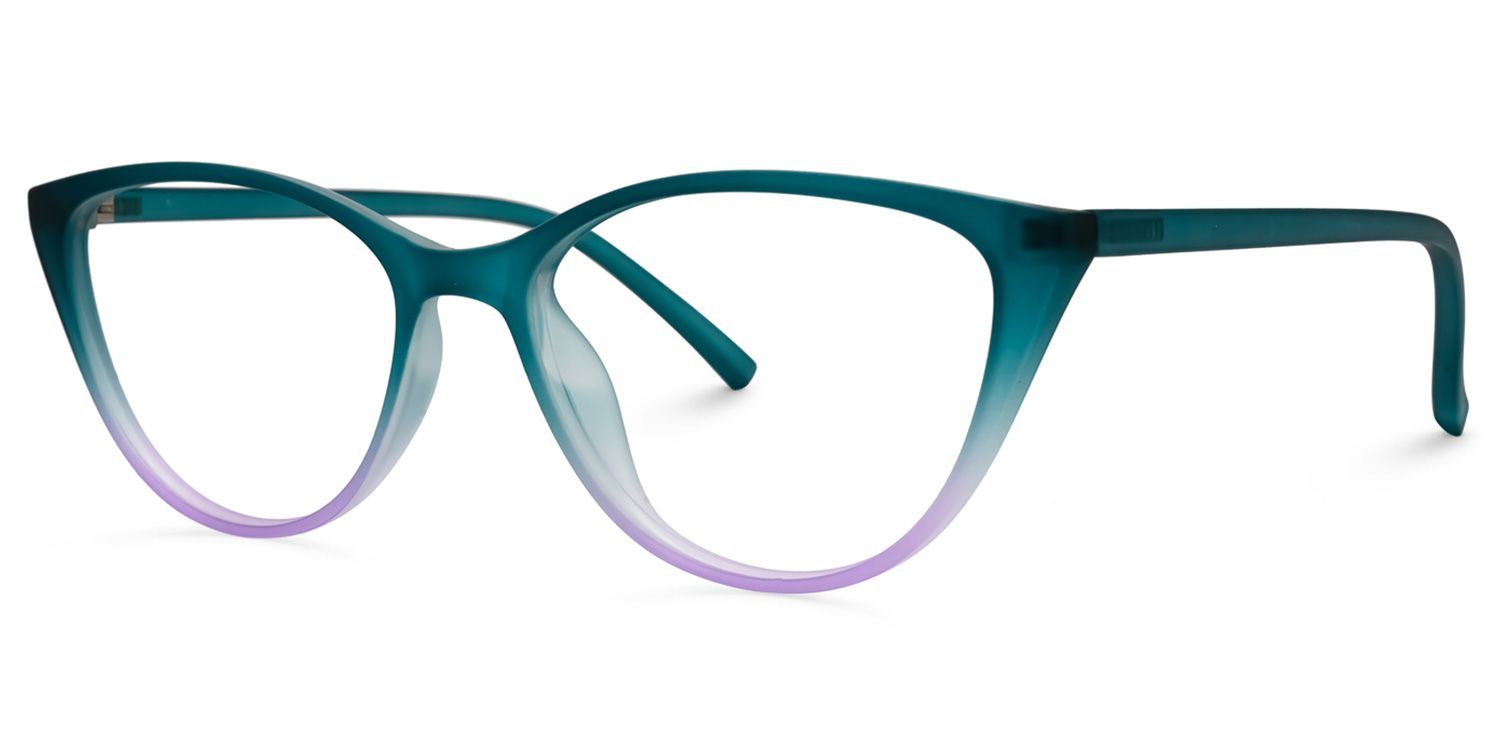 Lucy Cateye Green Glasses  | Zeelool Glasses1