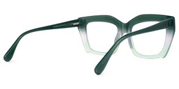 Petra Rectangle Green Glasses3
