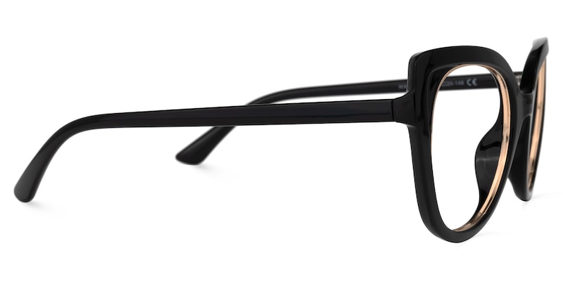 Shepard Cateye Black Glasses | Zeelool Glasses2