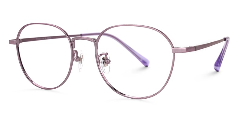Vasquez Geometric Purple Glasses | Zeelool Glasses1