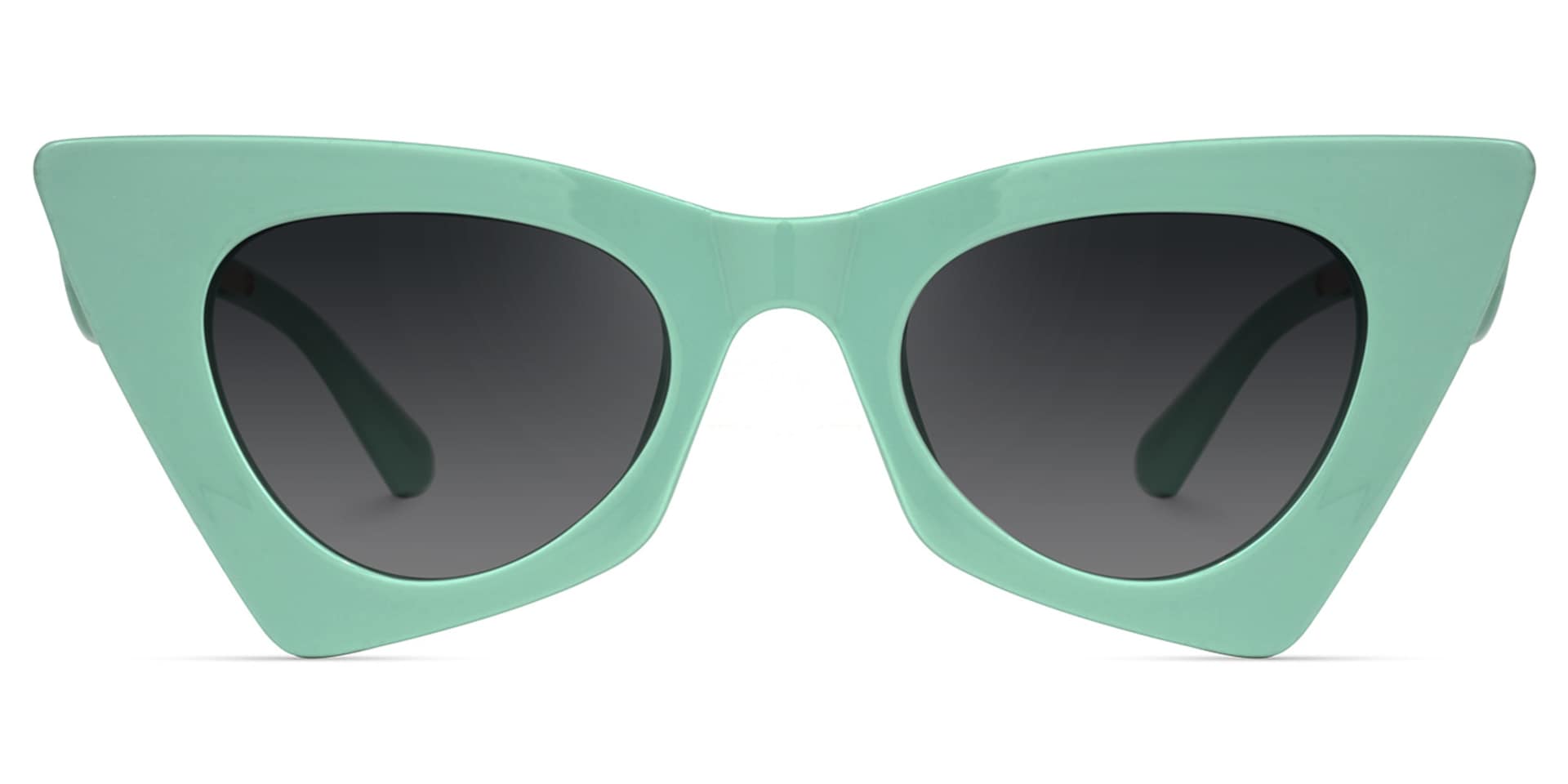 Stepp Geometric Green Sunglasses | Zeelool Glasses0