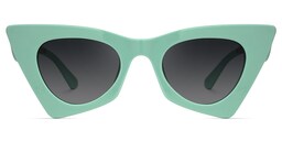 Stepp Geometric Green Sunglasses0