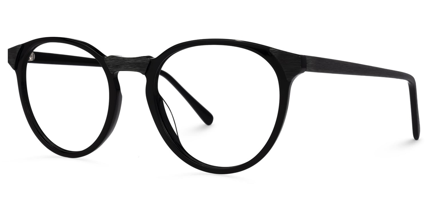 clOJO）っ様 Kasey Round Black Glasses | Zeelool Glasses