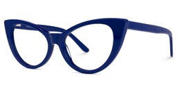 Jaden Cateye Blue Eyeglasses1