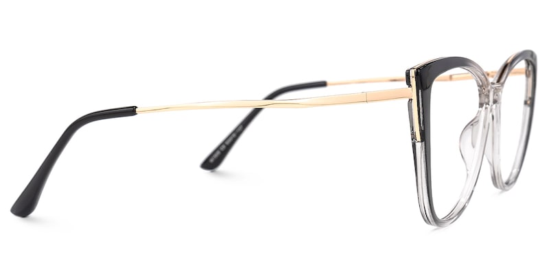 Malaika Cateye Black Glasses | Zeelool Glasses2