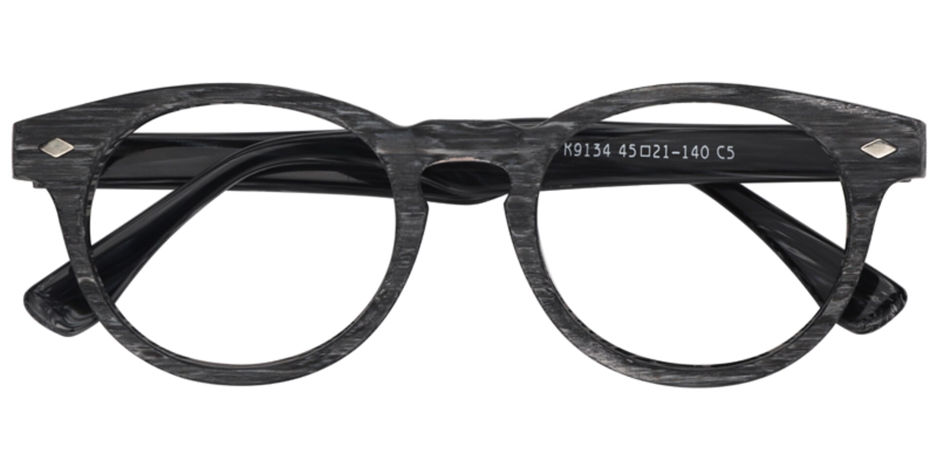 Patrick Round Gray Glasses | Zeelool Glasses1