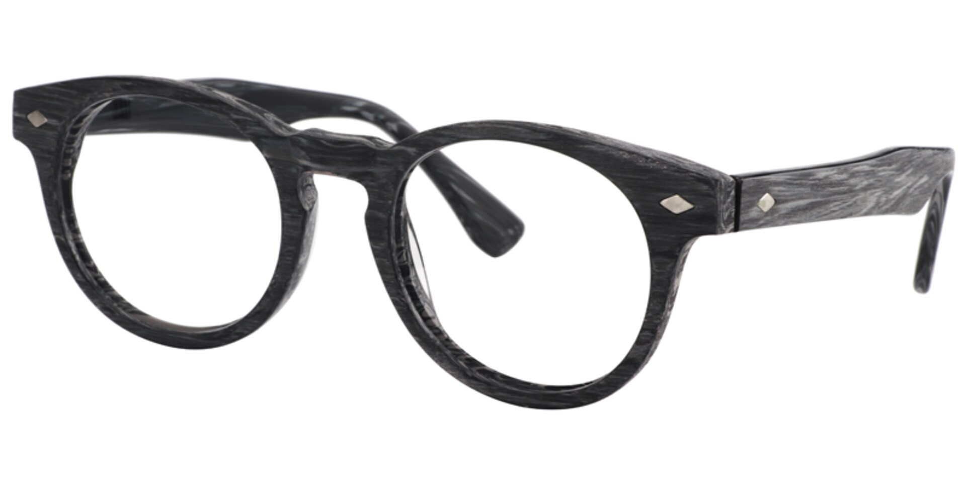 Patrick Round Gray Glasses | Zeelool Glasses2