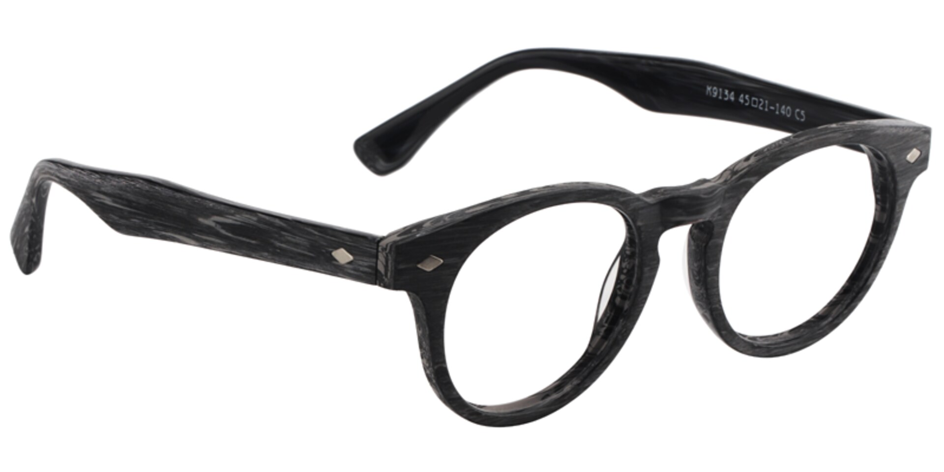 Patrick Round Gray Glasses | Zeelool Glasses3