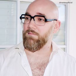 Jack Rectangle Black & Clear Glasses7