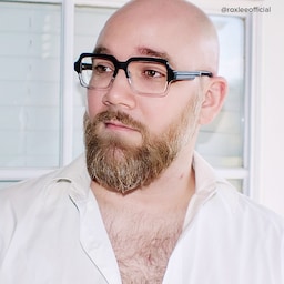 Jack Rectangle Black & Crystal Glasses7