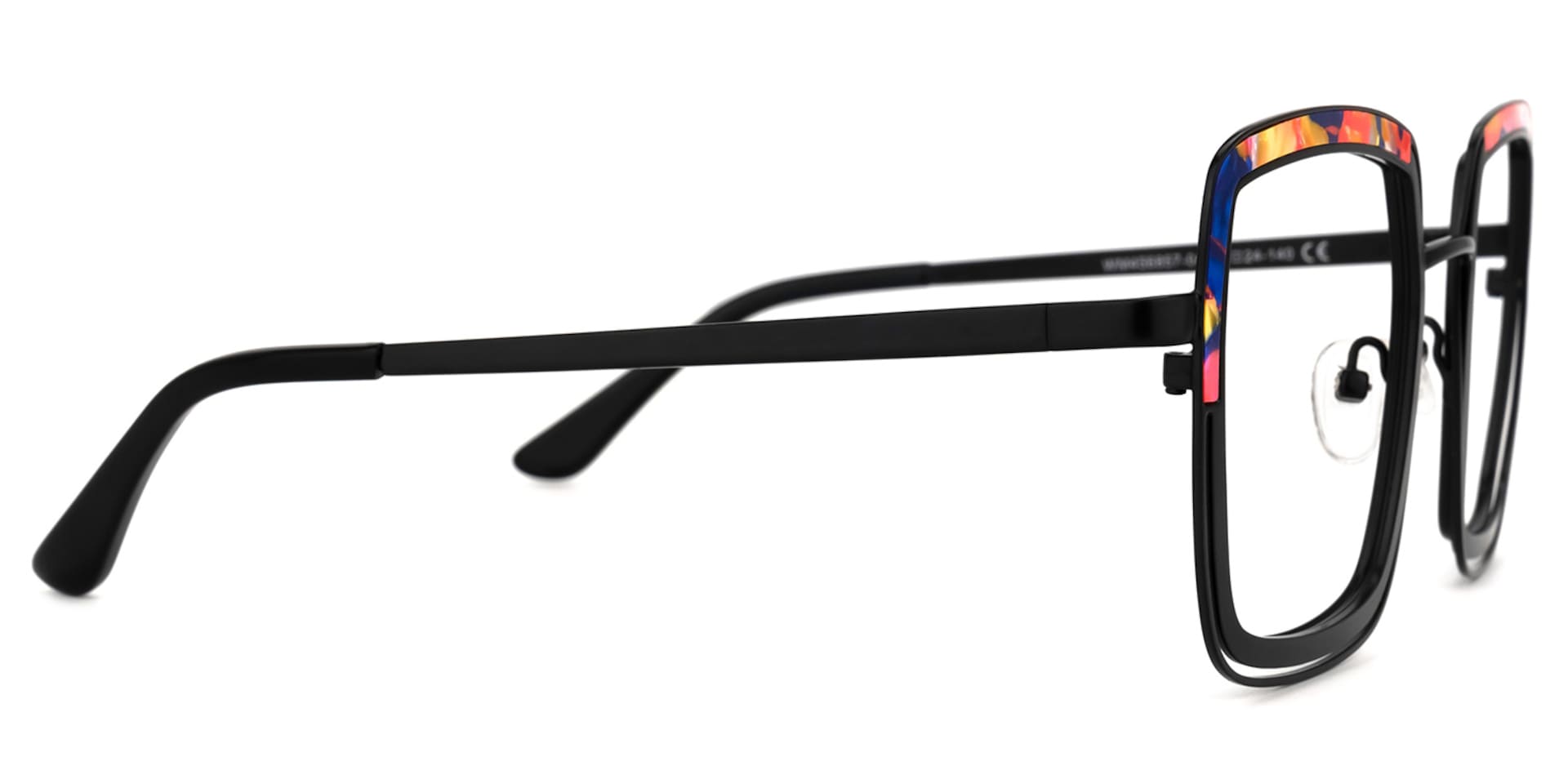 Polomsky Square Floral Glasses | Zeelool Glasses2