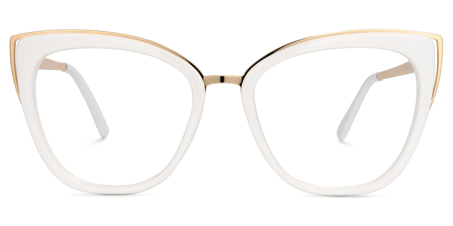 Ruiz Cateye White Glasses | Zeelool Glasses0