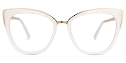 Ruiz Cateye White Glasses0