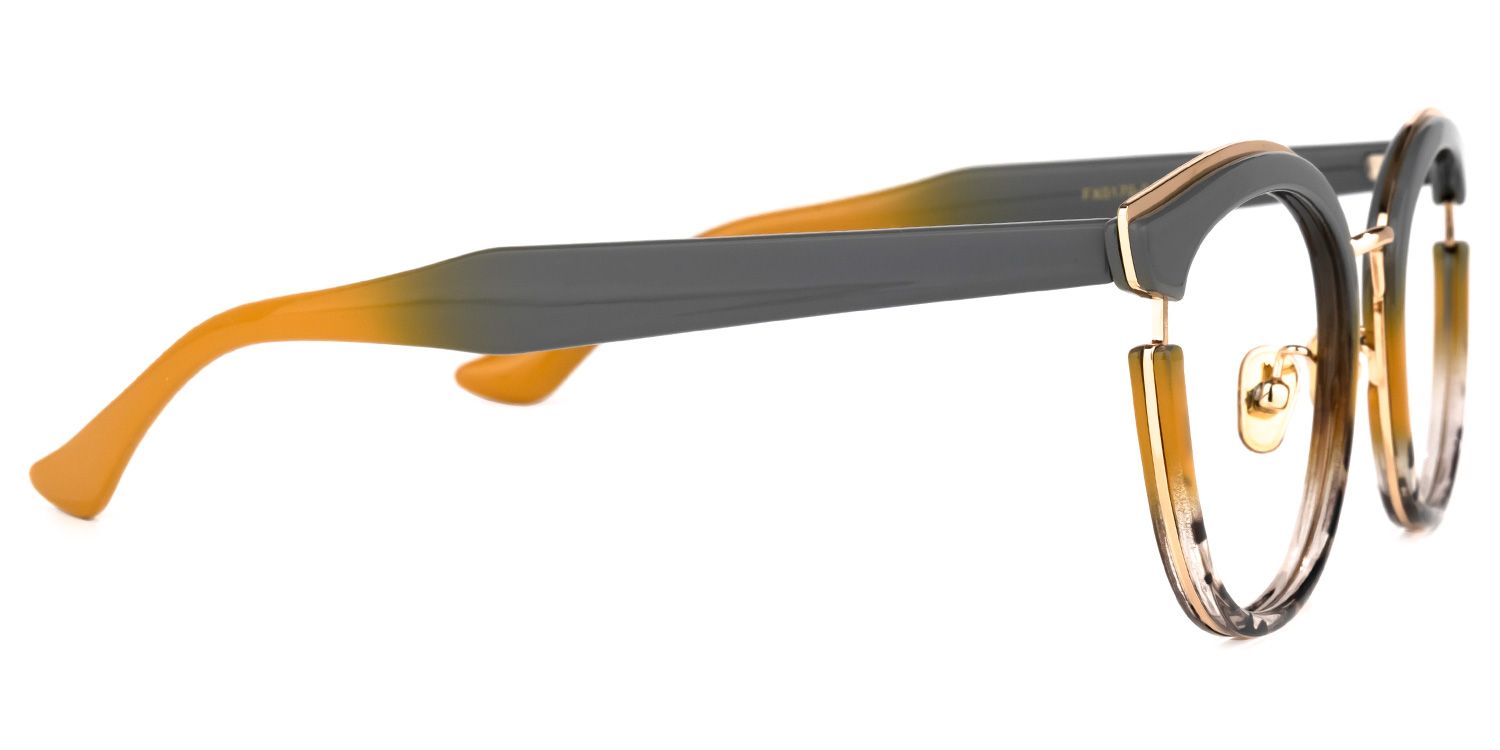 Laraine Cat Eye Gray Frame Glasses | ZEELOOL Canada2