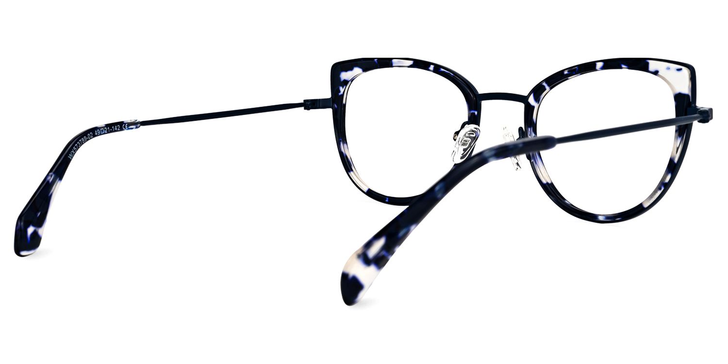 Taisha Cateye Blue-Tortoise Glasses | Zeelool Glasses3