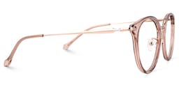 Yahaira Round Pink Glasses2