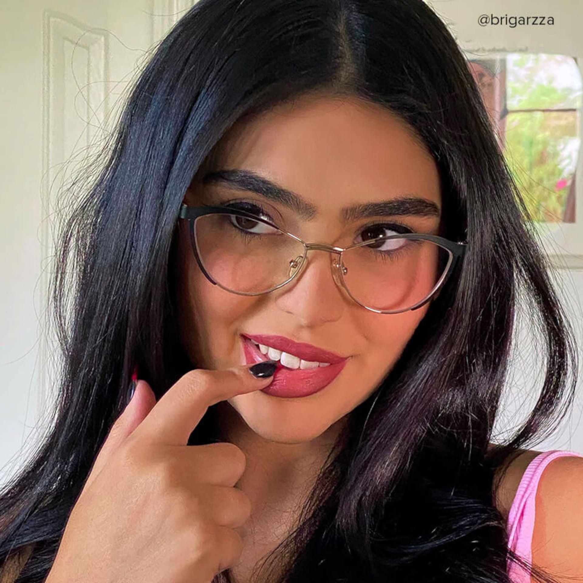 Sydney Cat Eye Metal  Black Frame Glasses | Zeelool9