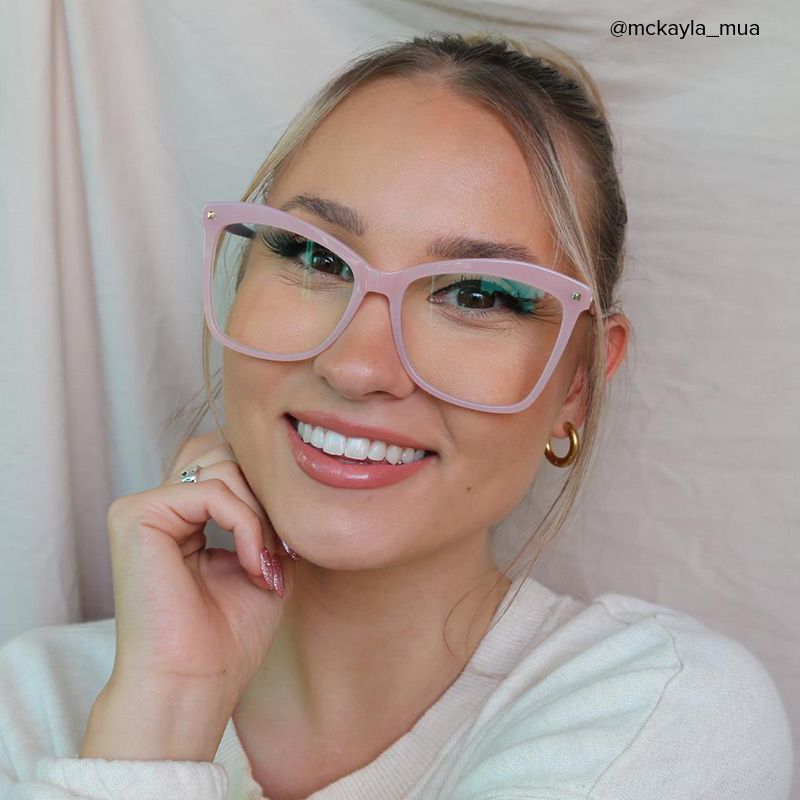 Isaebella Butterfly Pink Frame Glasses | Zeelool Optical7
