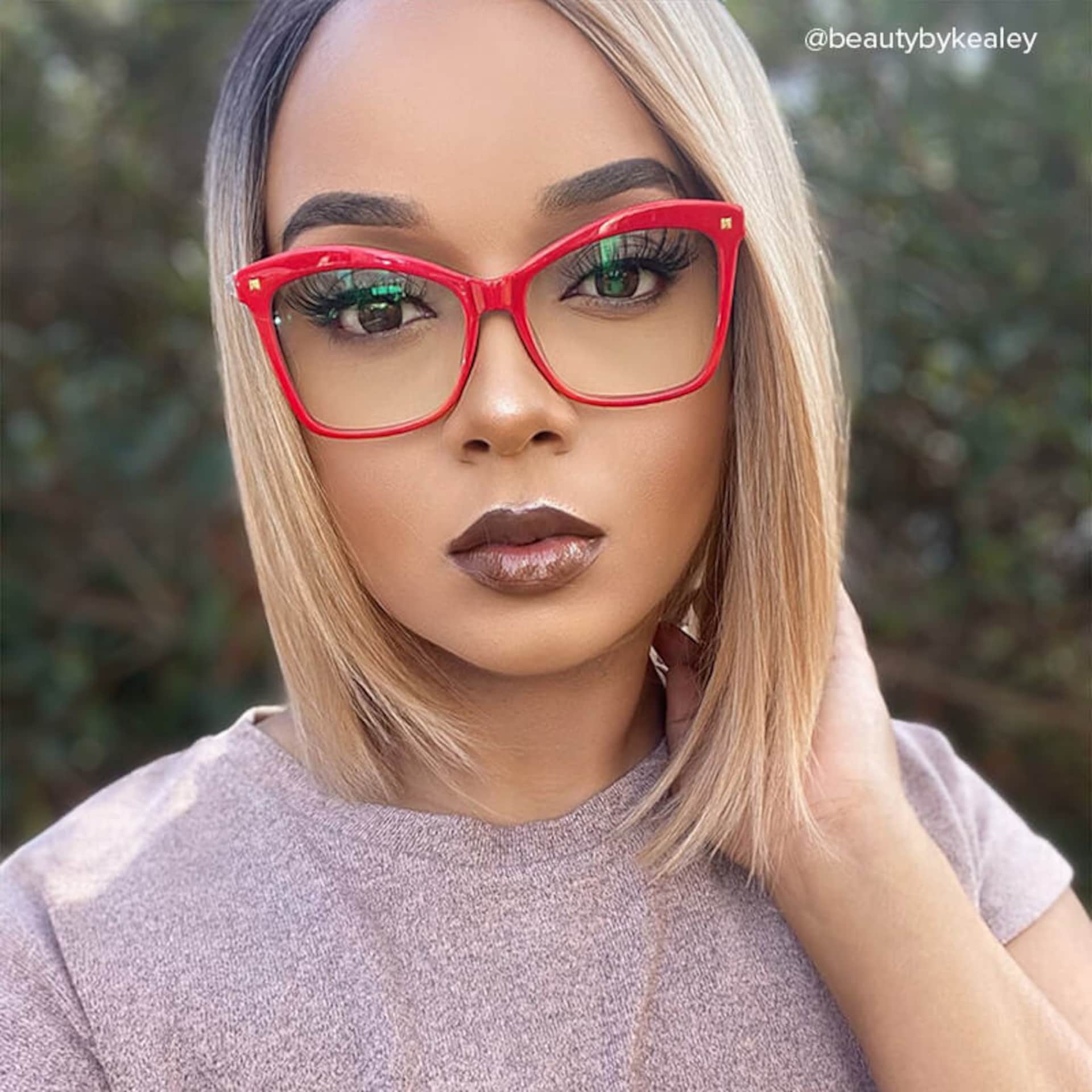 Isaebella Butterfly Red Eyeglasses and Thin Frames8