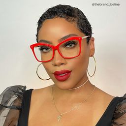 Isaebella Butterfly Red Glasses4