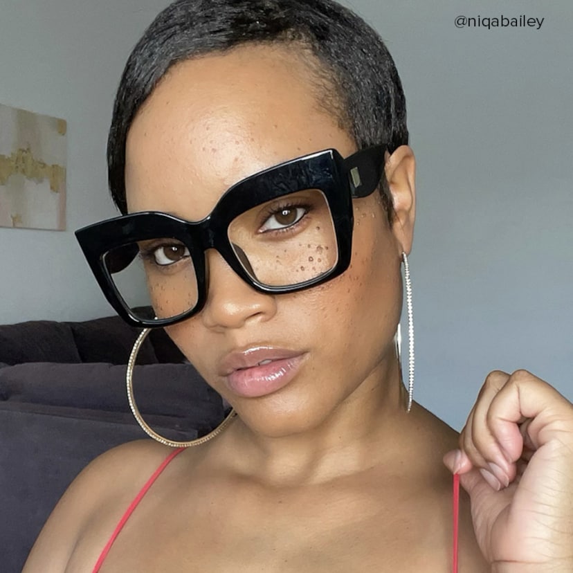 Alberta Cat Eye Black Glasses