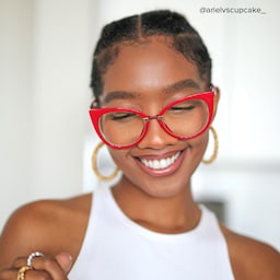 Jacqueline Cat Eye Red Glasses10