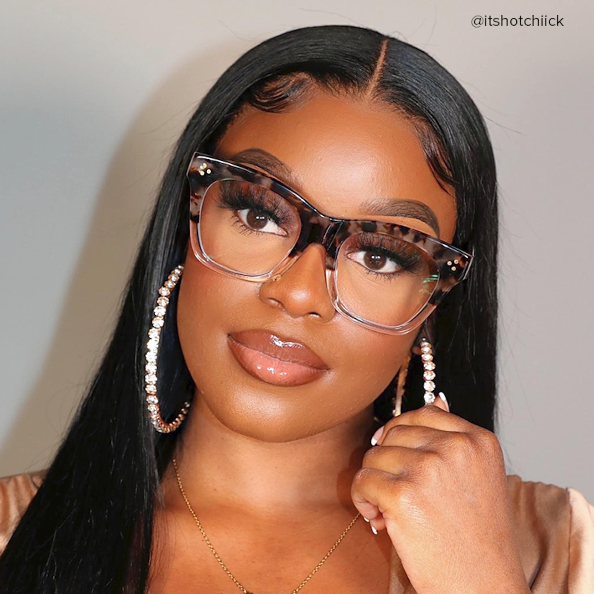 Rectangle Tandy Light Tortoise Frame Glasses | Zeelool5