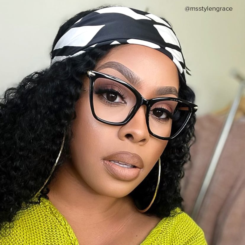 Hilary Butterfly Black Glasses