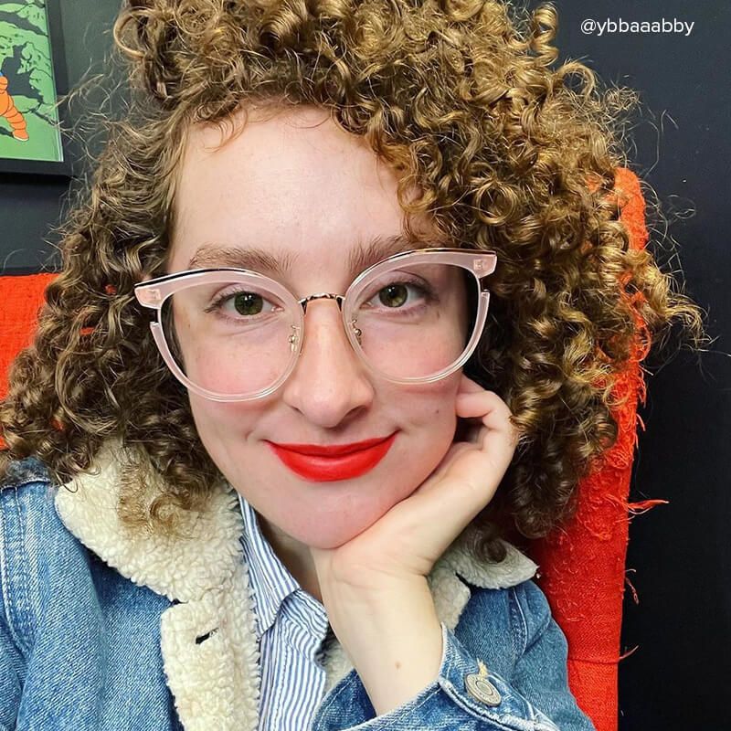 Eleanore Cat Eye Pink Frame Glasses | Zeelool5