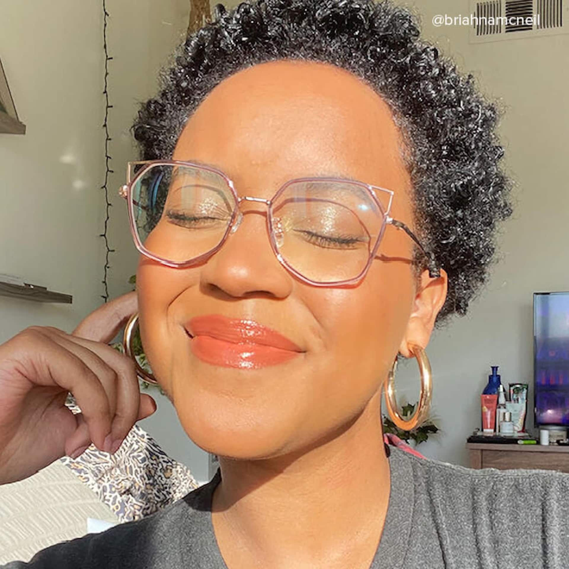 Aviva Geometric Light Purple Glasses | ZEELOOL Canada8