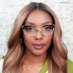 Alivia Cat Eye Pink-Green-Floral Glasses6