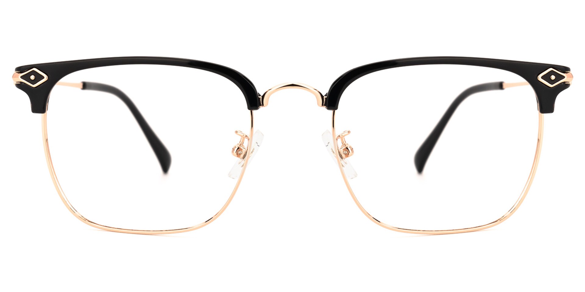 Tofano Browline Gold Glasses | Zeelool Glasses0