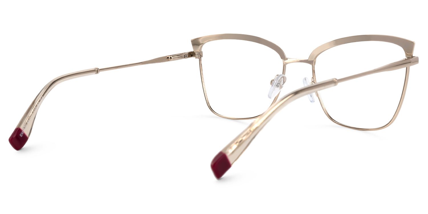 Myra Cateye Yellow Glasses | Zeelool Glasses3