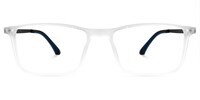 Bollin Rectangle White Glasses0