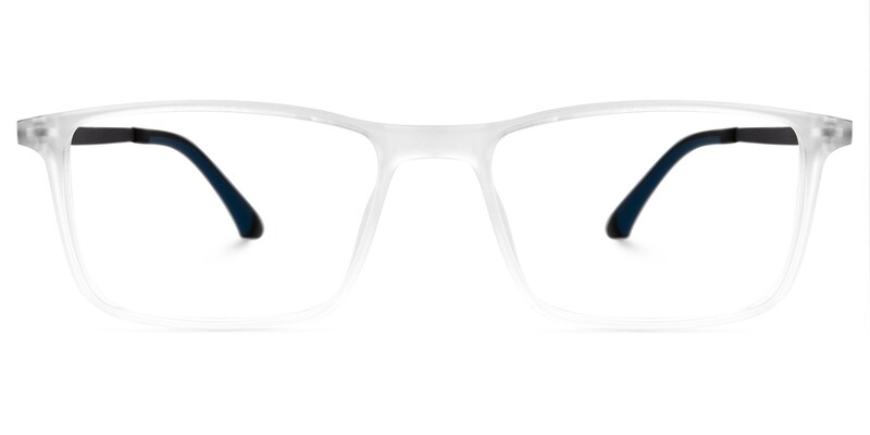 Bollin Rectangle White Glasses | Zeelool Glasses0