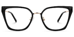 Martine Square Black Glasses0