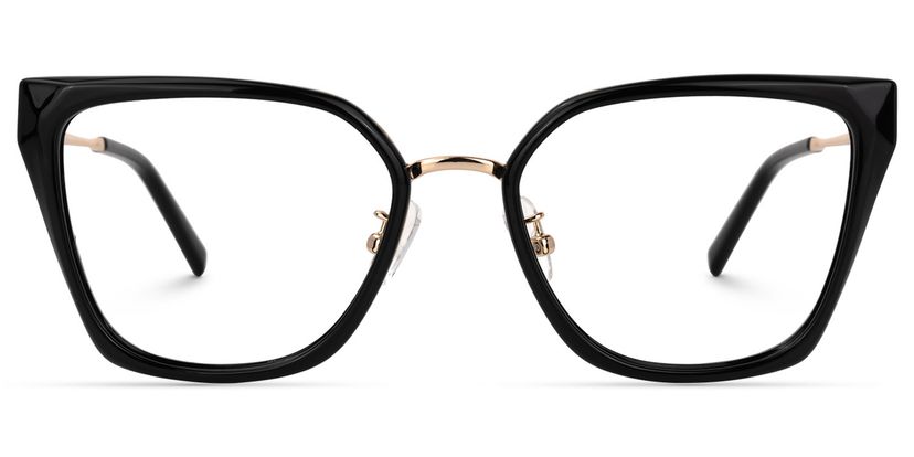 Martine Square Black Glasses