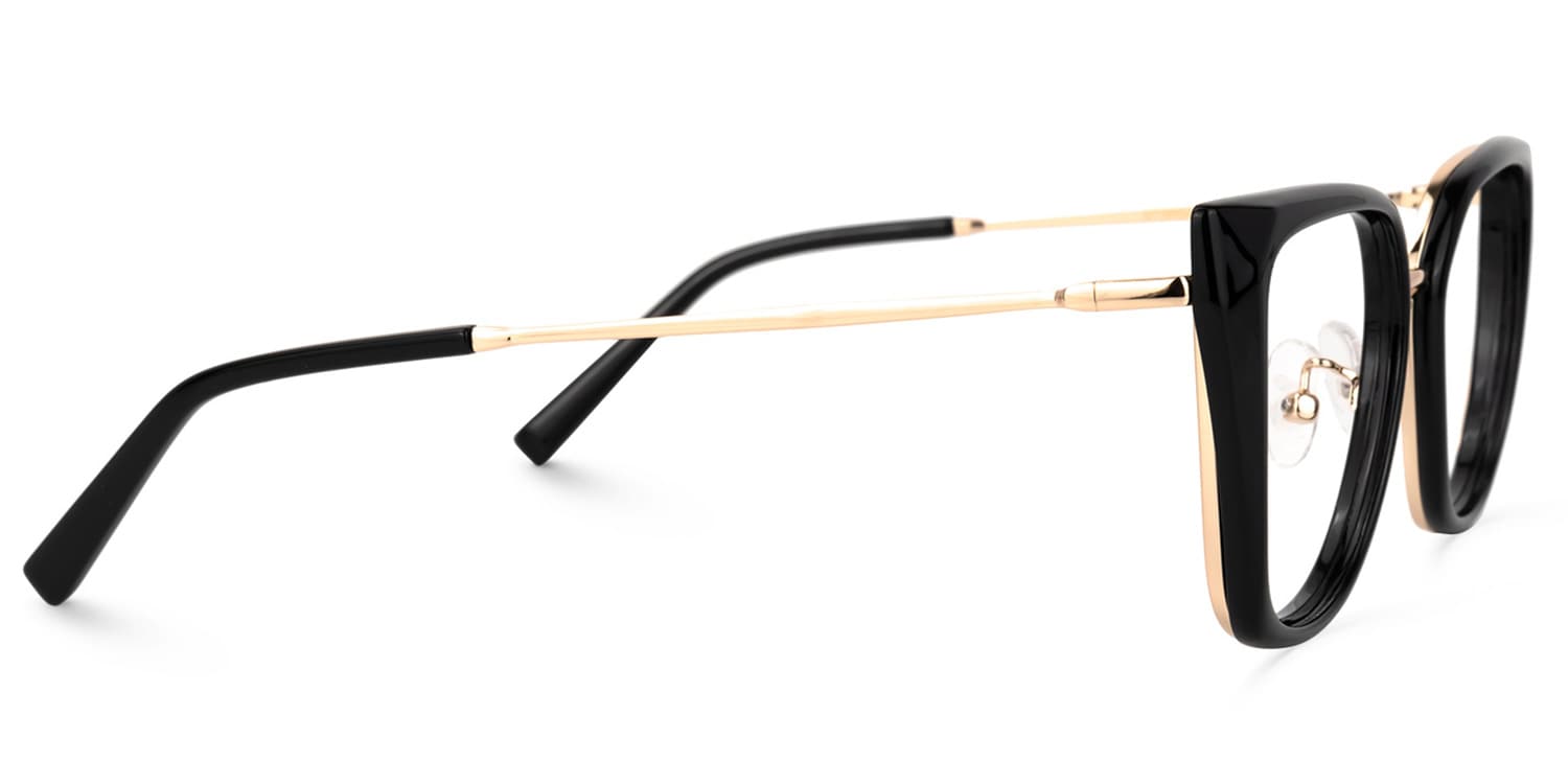 Martine Square Black Glasses2