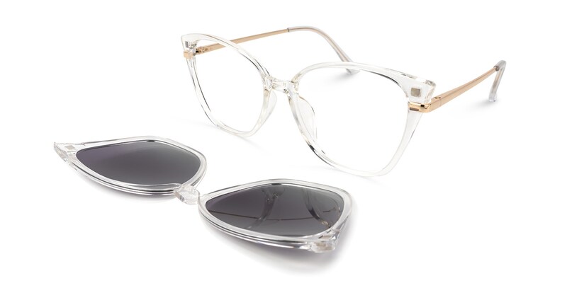 Yesmii Cateye Crystal Glasses | Zeelool Glasses3