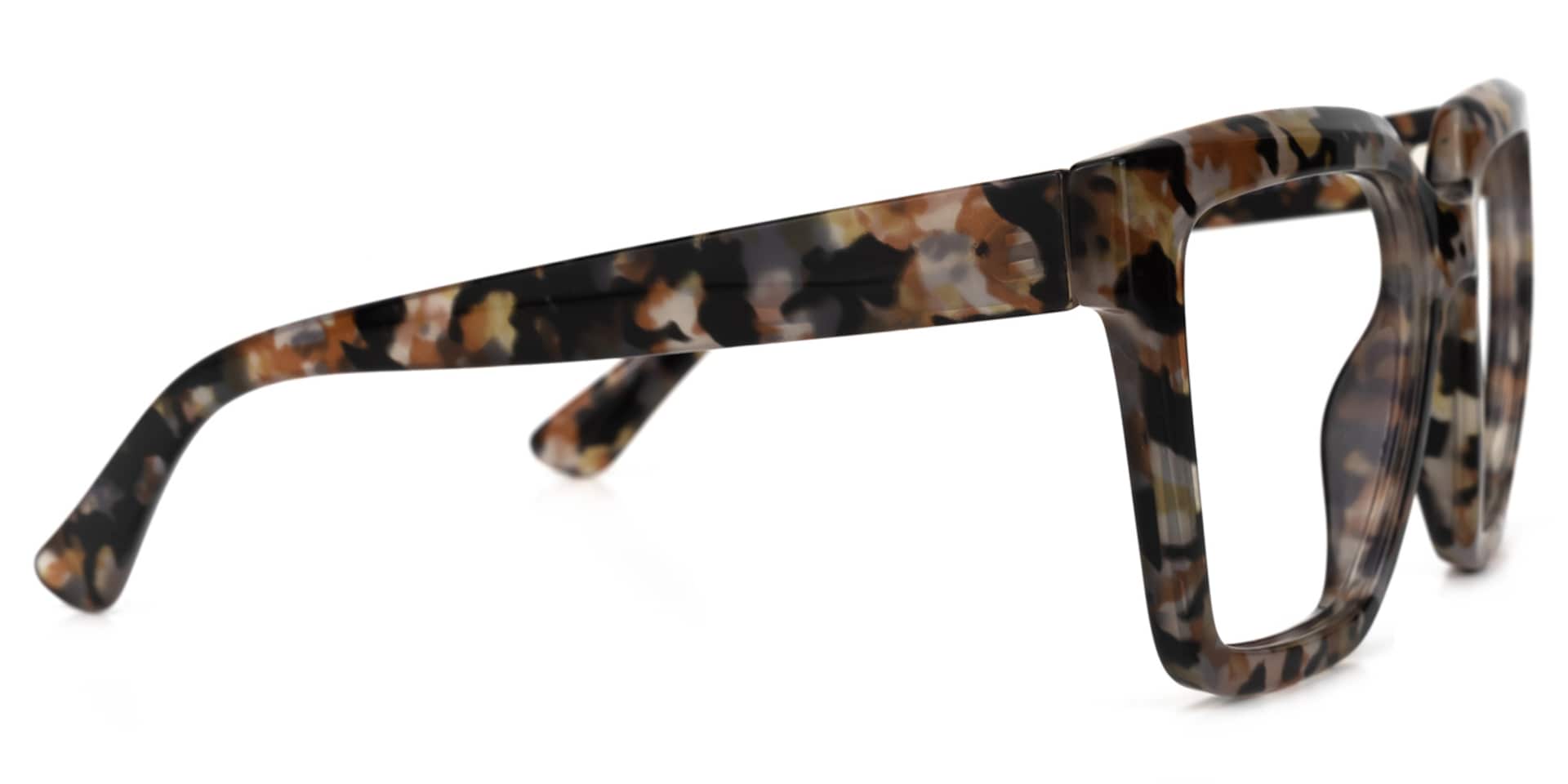 Coleman Square Floral Glasses | Zeelool Glasses2