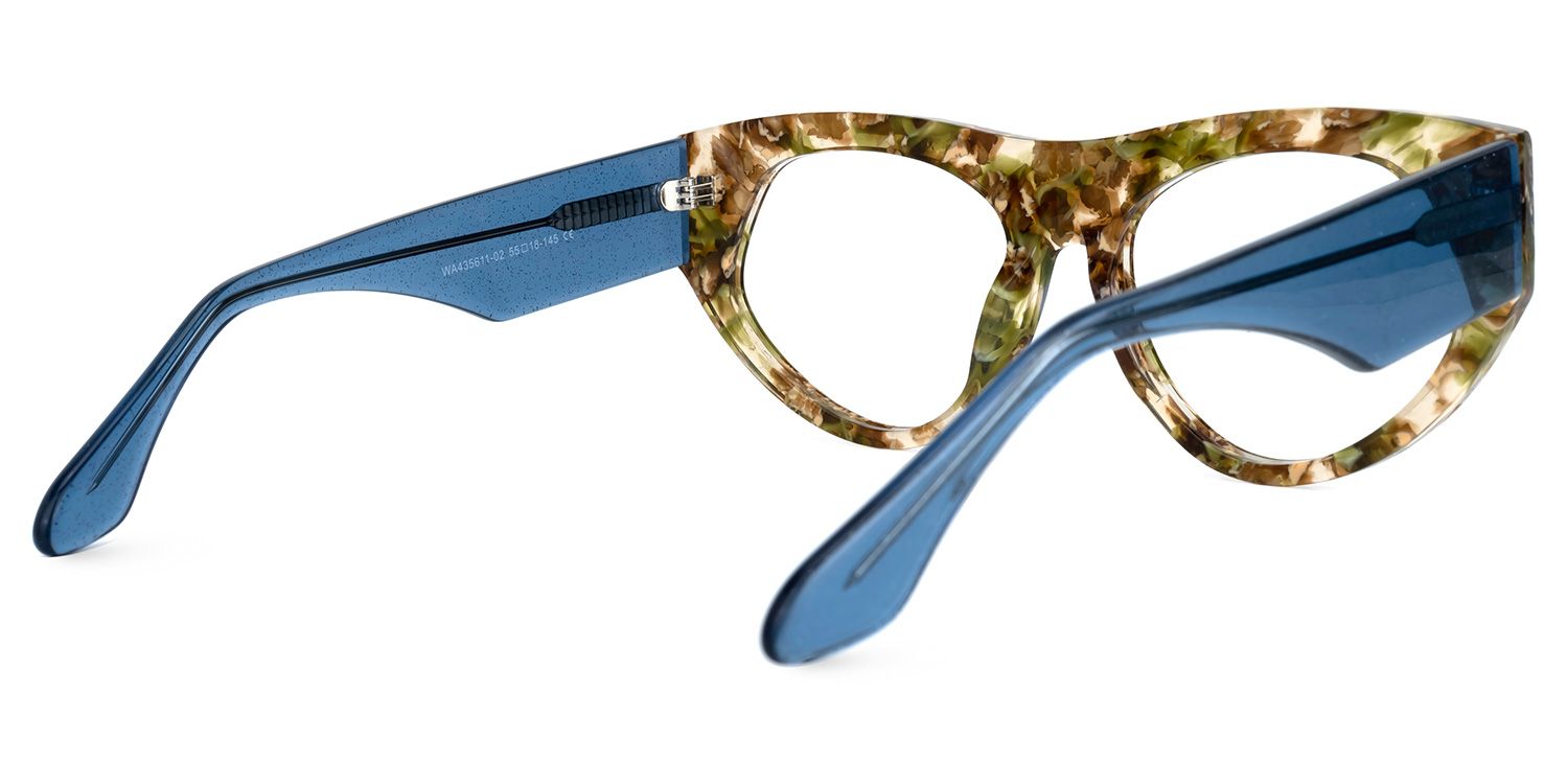 Belgrave Geometric Floral Glasses | Zeelool Glasses3